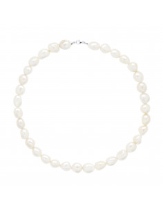Collier Rang de Perles Baroques 11-12 mm en Argent 925 - MAYA