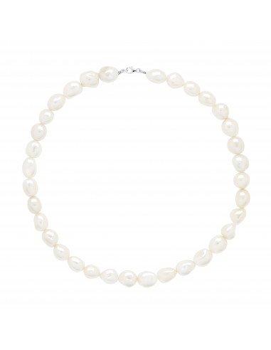 Collier Rang de Perles Baroques 11-12 mm en Argent 925 - MAYA