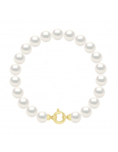 Bracelet Rang en Or et Perles de Culture Rondes 7 mm - ILOWA