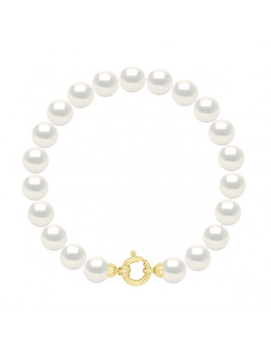 Bracelet Rang en Or et Perles de Culture Rondes 7 mm - ILOWA