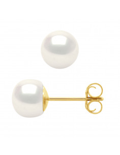 Boucles d'Oreilles en Or et Perles de Culture 5 mm - LIZA