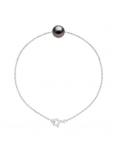Bracelet Chaîne en Or et Perle de Tahiti Ronde 8 mm - TAÏANA