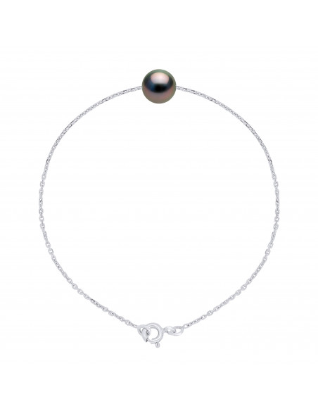 Bracelet Chaîne en Or et Perle de Tahiti Ronde 8 mm - TAÏANA