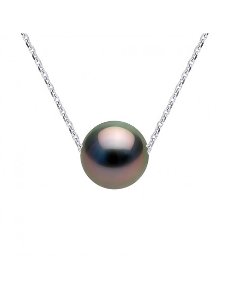 Collier Chaîne en Or et Perle de Tahiti Ronde 8 mm - PATANGA
