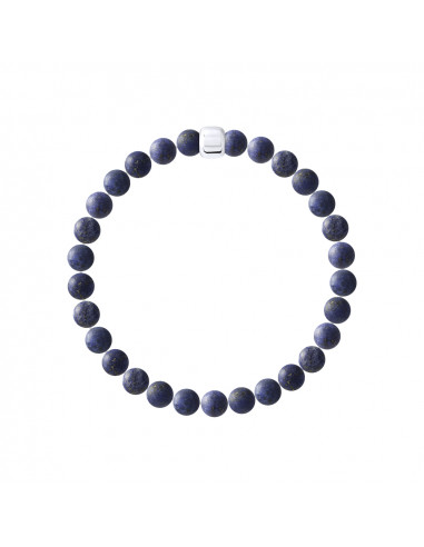 Bracelet de Protection en Chrysocolle Bleue - Argent 925 - THASOS