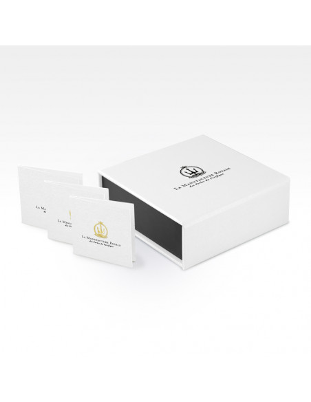 Bracelet Manchons Argent Massif et Véritable Perle Noire Cordon Tabac