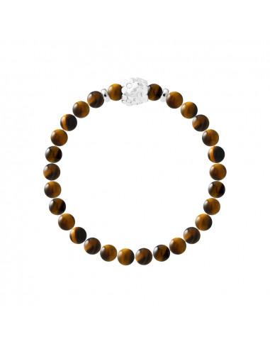 Bracelet Flowers Oeil de Tigre en Argent 925 - FLOWER POWER