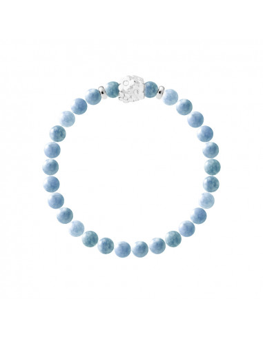 Bracelet Flowers Aigue Marine en Argent 925 - FLOWER POWER