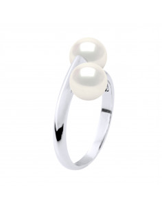 Toi & Moi Ring Silber Perlen 925 - ADELE