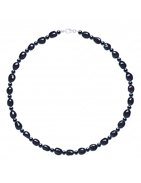 Collier Perles de Culture Baroques 6-4 mm - 2 Coloris Disponibles - Argent 925 - MORGANE