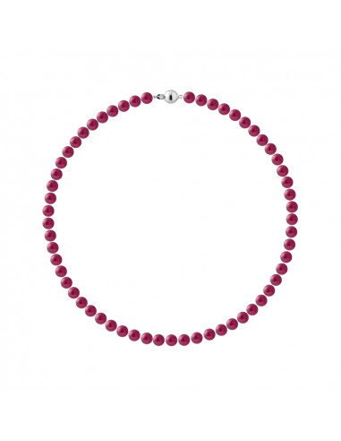 Collier Perles de Culture Rondes 6-7 mm - 4 Coloris Disponibles - Argent 925 - SALOME