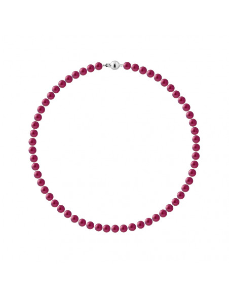 Collier Perles de Culture Rondes 6-7 mm - 4 Coloris Disponibles - Argent 925 - SALOME