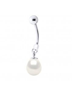 Piercing Breloque Perle de Culture - 3 Coloris Disponibles - Argent 925 - LUNA