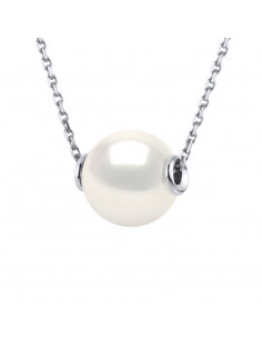 Collier Maille Forçat en Argent 925 Millièmes-Perle de Culture d'Eau Douce-Manufacture Royale des Perles du Pacifique