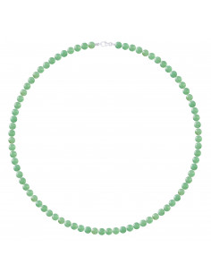 Collier en Aventurine Verte - Différentes Longueurs - Argent 925 - LUCY