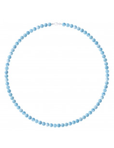 Collier en Aigue Marine Naturelle - Différentes Longueurs - Argent 925 - LUCY