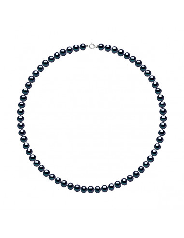 Collana Rank of Semi Round Semi Round 6 mm - Chiusura d'oro - 2 colori - Coralie