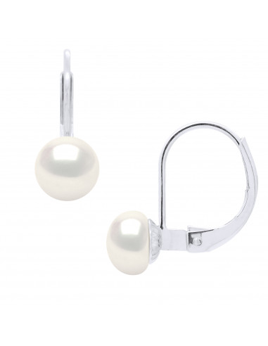 Pendientes de manga de oro y perlas de cultivo de 6 mm - 3 colores - Anouck