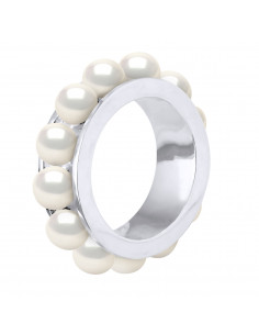 Alliance en Argent 925 et Perles de Culture 4 mm - 3 Coloris - AYA