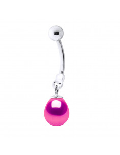 Piercing Breloque Perle de Culture - 4 Coloris Disponibles - Argent 925 - LUNA