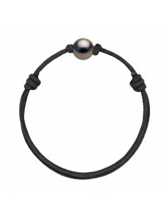 Bracelet Lien Ajustable Perle de Tahiti Ronde 10-11 mm - 5 Coloris de Cordons - FANOE