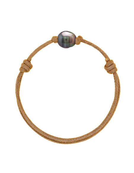 Bracelet Véritable Perle de Tahiti Cerclée Cordon à choisir