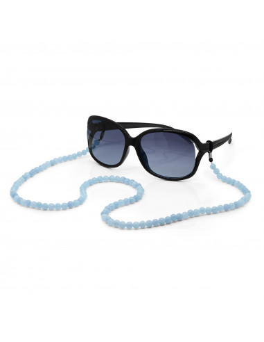 Chaîne de Lunettes en Aigue Marine - SOPHIA