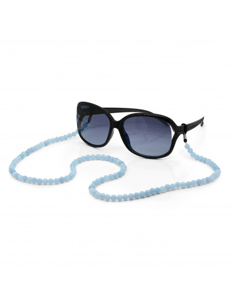 Chaîne de Lunettes en Aigue Marine - SOPHIA