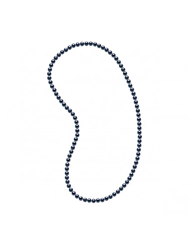Sautoir de Perles de Culture Semi-Rondes 6 mm - Longueur 80 cm - 4 Coloris - MARTINA
