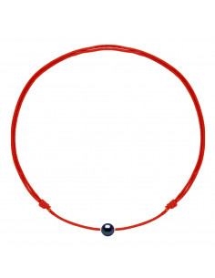Collar de lujo enlace deslizante Cultura negra Cuenta 9 mm - 9 Color del cordón - Mona