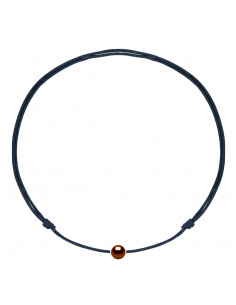 Cuello deslizante de cuello Lujo Negro Cultura Bead 10 mm - 8 colores de perlas - Plata 925 - MIA