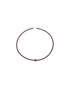 Collier Lien & Argent 925 Millièmes - Perle de Culture d'Eau Douce -Manufacture Royale des Perles du Pacifique