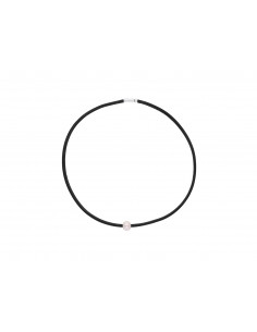 Collier Lien & Argent 925 Millièmes - Perle de Culture d'Eau Douce -Manufacture Royale des Perles du Pacifique