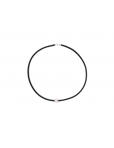 Collier Lien & Argent 925 Millièmes - Perle de Culture d'Eau Douce -Manufacture Royale des Perles du Pacifique