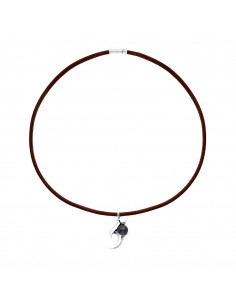 Pendentif TRIBAL Argent Massif et Véritable Perle