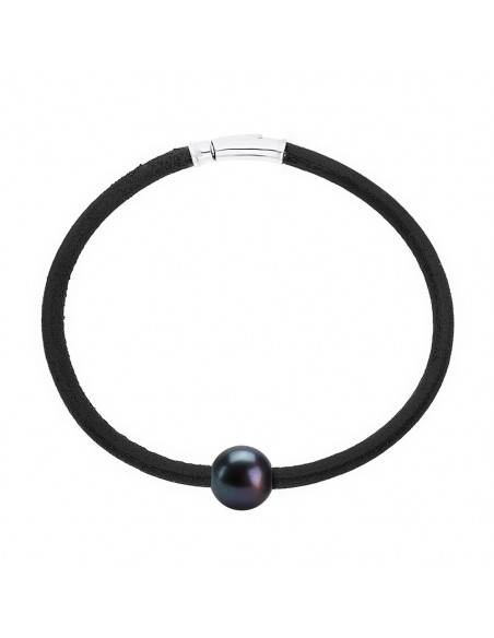 Bracelet Véritable Perle Fermoir Argent massif