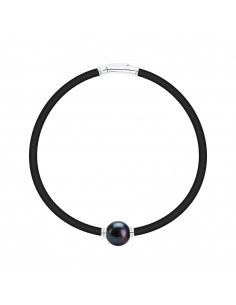Cierre genuino de pulsera de perlas y cáscara de plata plateada