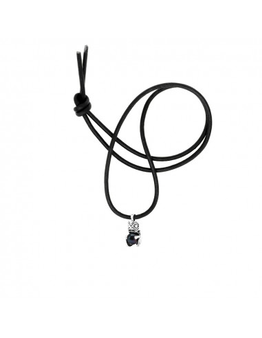Collier Cuir à choisir Véritable Perle Noir Pendentif TRIBAL Argent