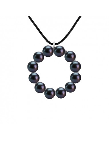 Collier Talisman - 12 Véritables Perles