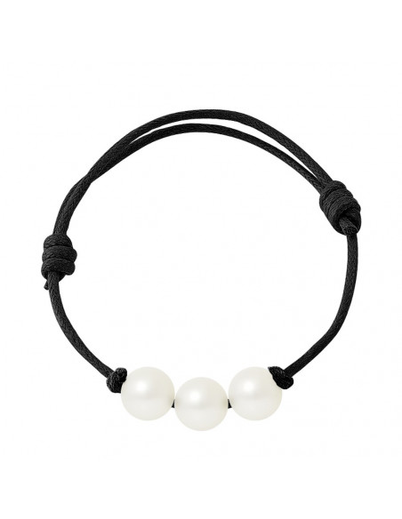 Trio bracelet of true pearls to choose