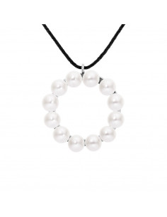 Collier Talisman - 12 Véritables Perles