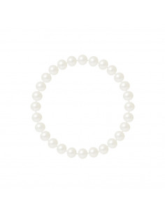 Bracelets Perles de Culture Semi Rondes 6 mm - 3 Coloris - LINA