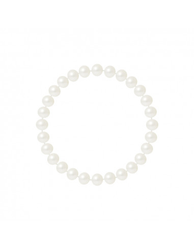 Bracelets Perles de Culture Semi Rondes 6 mm - 3 Coloris - LINA