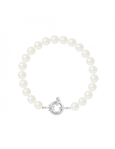 Bracelet Fermoir en Argent Massif et Rang Véritables Perles Noires