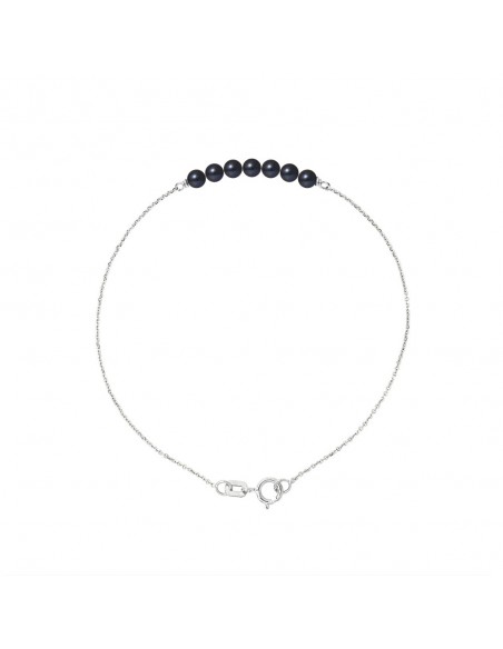 Bracelet en Or Jaune ou en Or Blanc - Perles de Culture 4 mm - 2 Coloris -