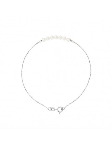 Bracelet en Or Jaune ou en Or Blanc - Perles de Culture 4 mm - 2 Coloris -