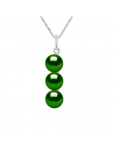 Trilogy Necklace 3 Silver Culture Beads 925 - Sarah