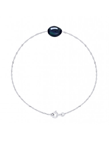 Bracelet Perle de Culture Baroque 8 mm en Argent 925 - ALBA