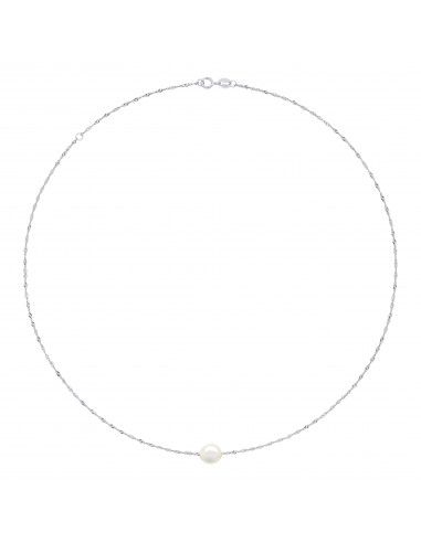 Collier Perle de Culture Baroque 8 mm en Argent 925 - ALBA
