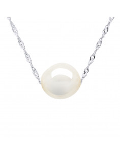 Collier Perle de Culture Baroque 8 mm en Argent 925 - ALBA